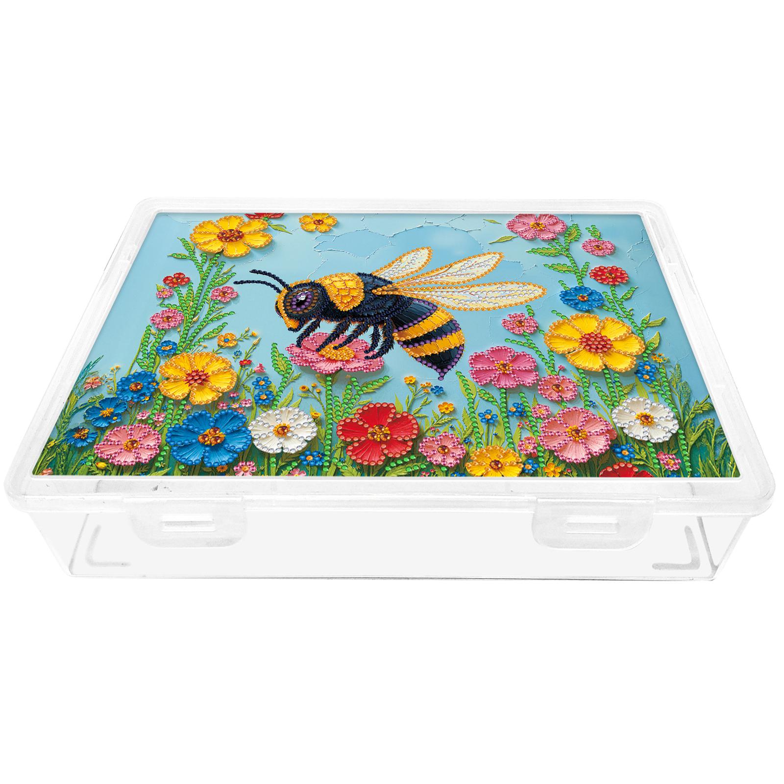 

DIY Plastic Diamond Painting Storage Box Kit 12.6x9.25in Diamond Art Painting Storage Box for Adult Home Holiday Gifts