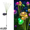 4/2pcs Solar Lights Outdoor LED Mushroom Lawn Lights Waterproof Party Yard Patio Pathway Jellyfish Lamp for Garden Decoration