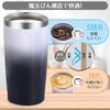 Spill-proof tumbler, vacuum insulated, keeps hot or cold drinks hot, with straw, lid, stainless steel bottle, wide mouth, direct drinking,