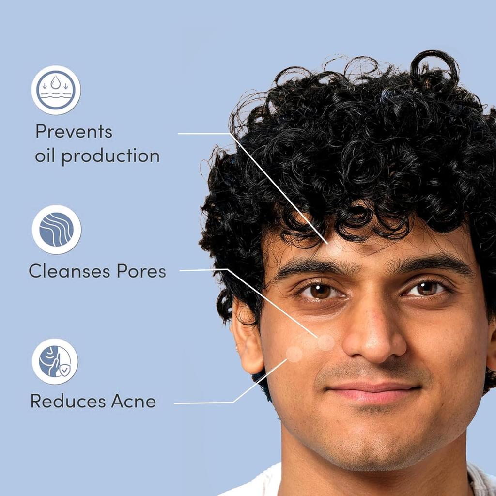 Man Matters Clear 2% Salicylic Acid Face Wash For Men 100 ml Oil Control Pore Cleansing Refreshing Daily Cleanser