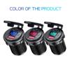 12V/24V Car Charger Socket with ON/Off Switch Voltage Display  45W PD USB QC 3.0 Fast Charger for Car Truck Boat RV Motorcycle