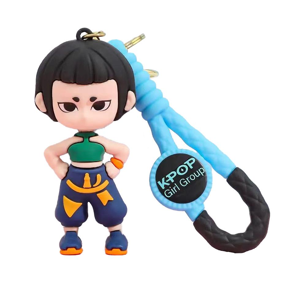 Anime Figure stage Kpop Demon Hunters Dolls Movie Keychain bag pendant PVC Cartoon  Collection Figures Model Toy For Kid Gift