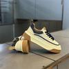 Sneakers Casual Mens Designer Soft Sole Board Shoes Fashion Microfiber Leather Upper Height Increased Flat Platform Sports Shoes