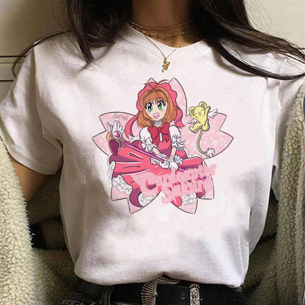 Cardcaptor Sakura trička dámská anime letní tričko dívka anime streetwear harajuku oblečení