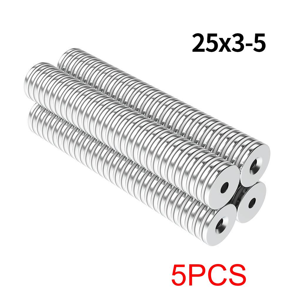 Super Strong Neodymium Magnet N35 NdfeB Permanent Magnetic imanes Round With Holes Powerful Magnets Refrigerator Magnet