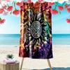 Pentagram Supernatural Print Beach Towel, Large Soft Quick Dry Towel for Beach Camping Swimming
