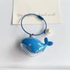 Cute Whale Dolphin Keychain Marine Animal Doll Kawaii Keyring Car Key Chain Accessories For Men Women Couple Bag Jewelry