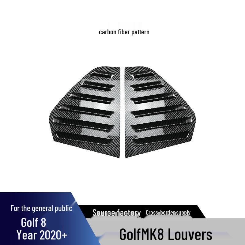 Volkswagen Golf Standard Edition Full Body Kit: Front Lip, Louvers, Side Skirt, Rear Lip, Rear Spoiler.