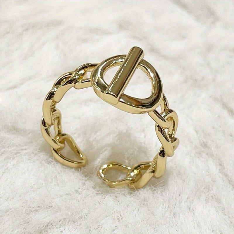 1 Stück Modischer und Schlichter Ring, Personalisierter Unisex Offener Ring