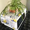 Microwave Dust Cover Cartoon Tree Leaf Printed Dustproof Microwave Dust Cover Cloth Pocket Water Proof Oven Cover Nordic Style