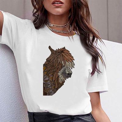 Women S Plus Size T Shirt Summer Fashion White Print Scaling The Ziggurat Funny Clothes Buy At A Low Prices On Joom E Commerce Platform