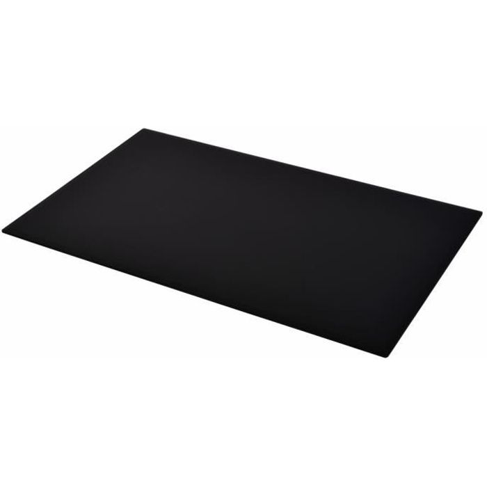 Table rectangulaire VIDAXL en verre trempé 1000 x 620 mm - Noir - Contemporain - 4 personnes