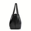Chic Women's Leather Tote Bag Spacious Shoulder Handbag Large Capacity Elegant Handbag
