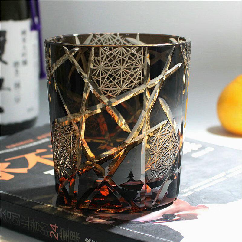 Japanese Edo Kiriko Crystal Whiskey Glass