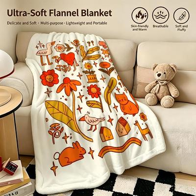 Artist J-Jessica Elena-a Throw Warm Soft Flannel Blanket, Multi-use for Sofa Bed Camping Travel Nap