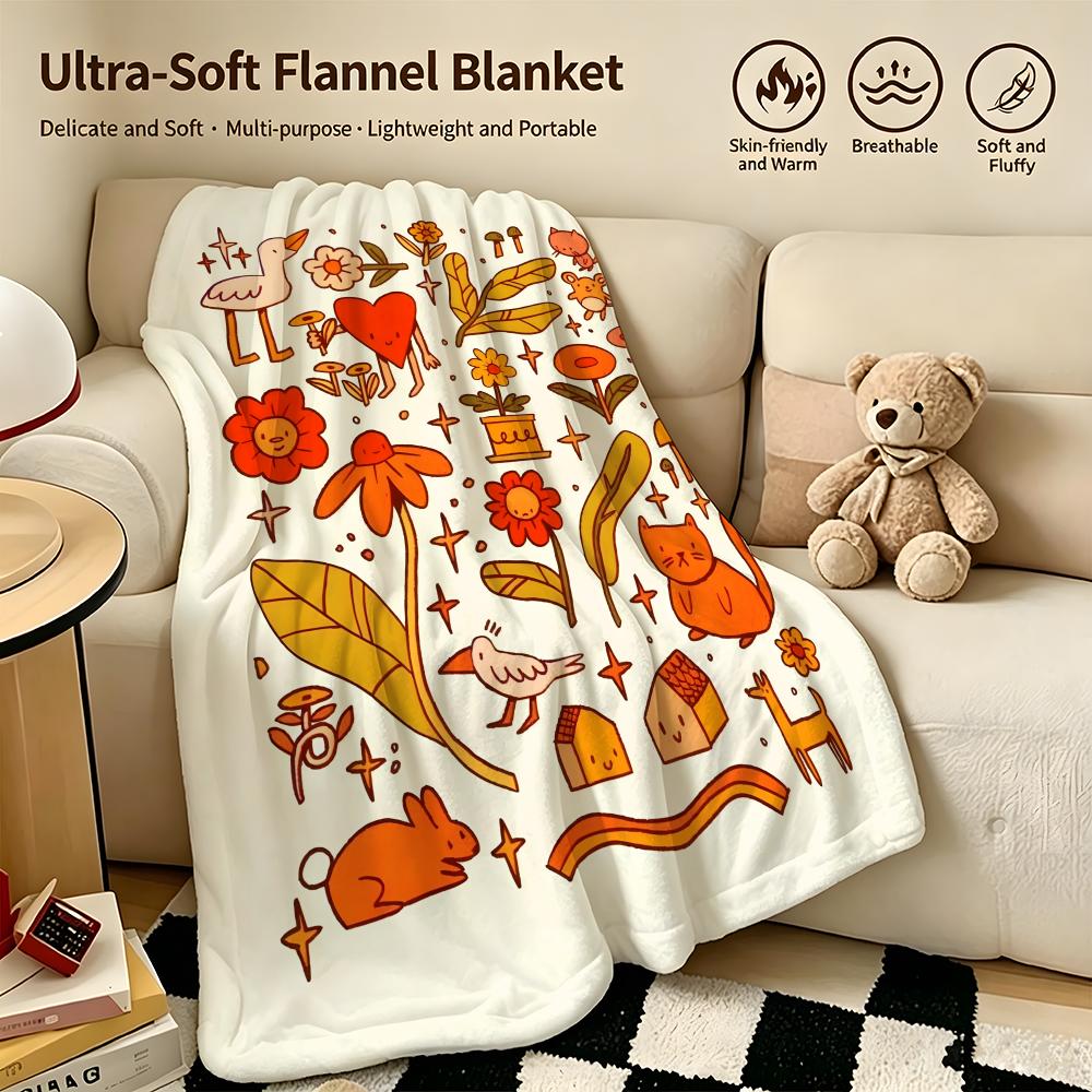 artist JJessica Elenaa Throw Warm Soft Flannel Blanket Multiuse for Sofa Bed Camping Travel Nap