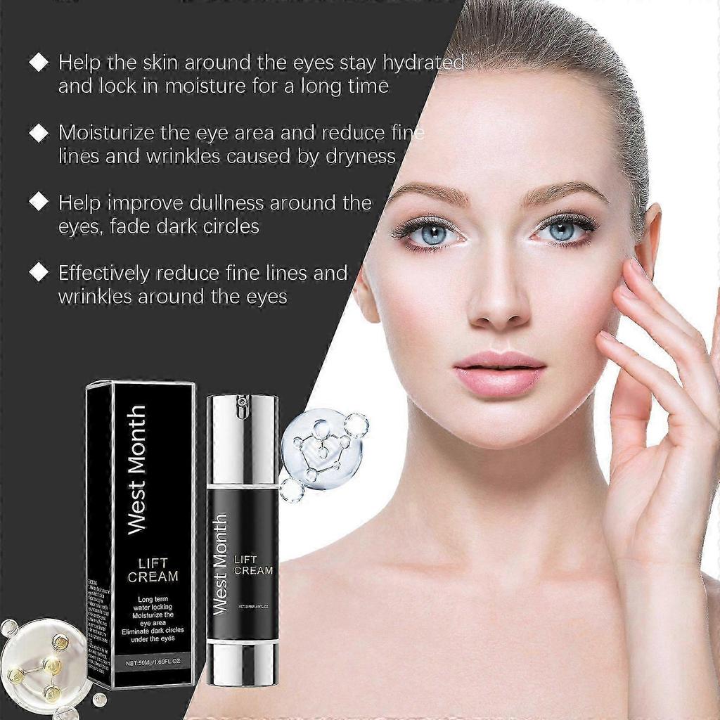 West Month Firming Eye Cream Improves The Smoothness Of The Skin Around The Eyes, Moisturizes And Reduces Fine Lines, And Tightens Them