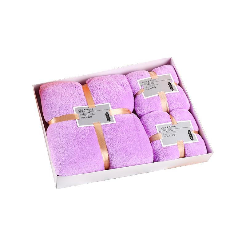 Luxus-Korallenfleece-Handtuch-Geschenkset - Weiche, bequeme Badetücher für jeden Anlass