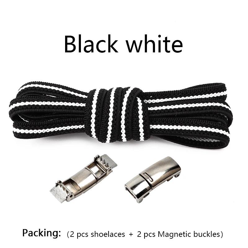 Elastische Schnürsenkel Turnschuhe Schnürsenkel ohne Binden Magnetische Schnürsenkel ohne Binden Kinder Erwachsene 0,6 cm Breite Flache Schnürsenkel Schuhzubehör