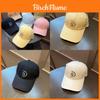 Cotton Embroidered Letter Baseball Cap With Sun Protection For Casual Wear