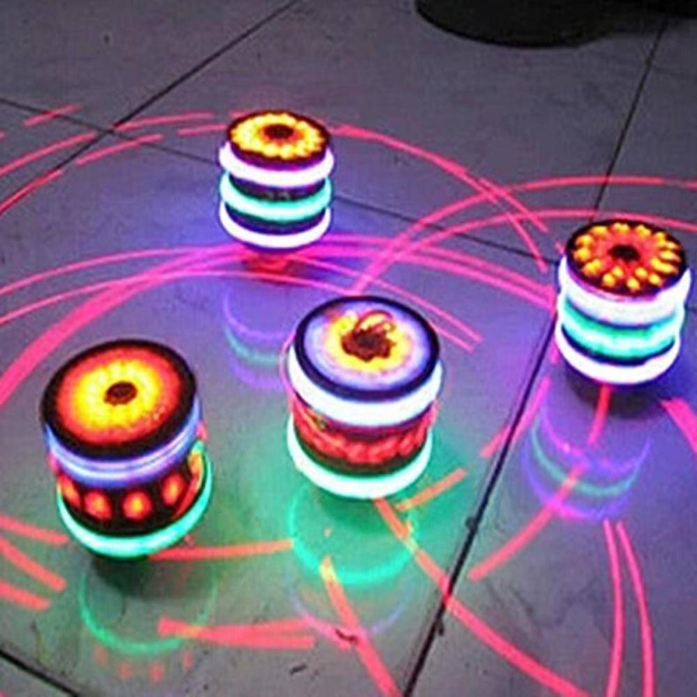 LED Luminous Spinning Top Toys Light&Sound Children's Gyroscope Toys  Adults Children