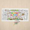 Pôster Gigante de Colorir Páscoa DIY Artesanato Desenho Animado Coelho Banner Gigante para Colorir Presente Rabisco Banner de Colorir Páscoa