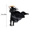 Trendy Car Decoration Ornaments Personalized Handsome Black Swordsman Ornament For Interior Countertop Desktop Plastic Sculpture