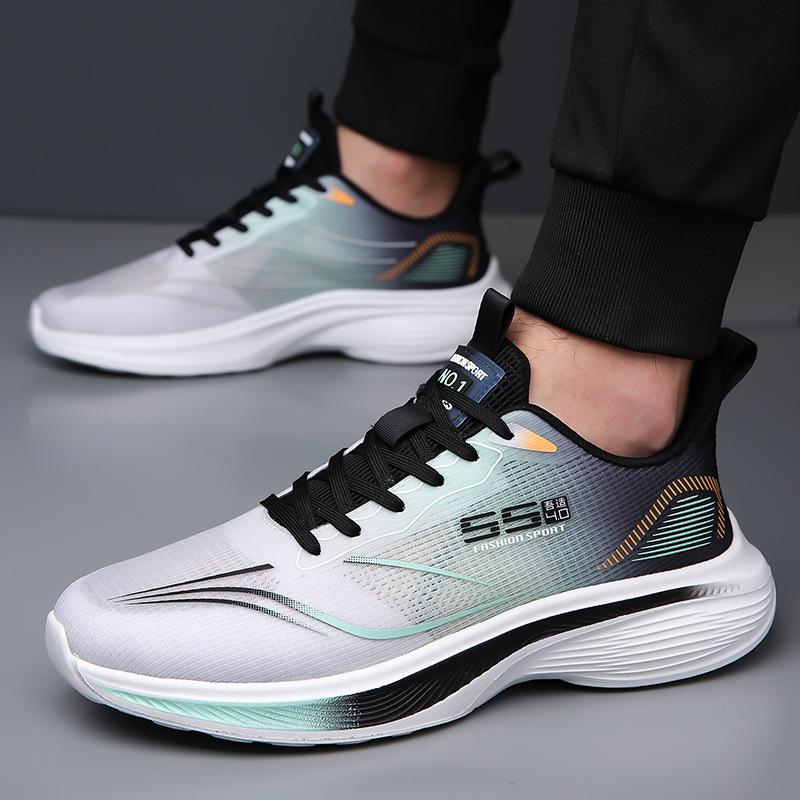 Ultra-leichte atmungsaktive Mesh-Sneaker für Frühling und Sommer, Rennlaufschuhe, lässige leichte Laufschuhe mit weicher Sohle und Stoßdämpfung