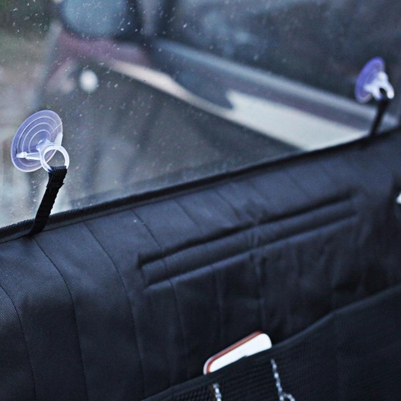 Vehicle Interior Panel with Mesh Pocket Dog Car Door Windows Mat Car Door Cover