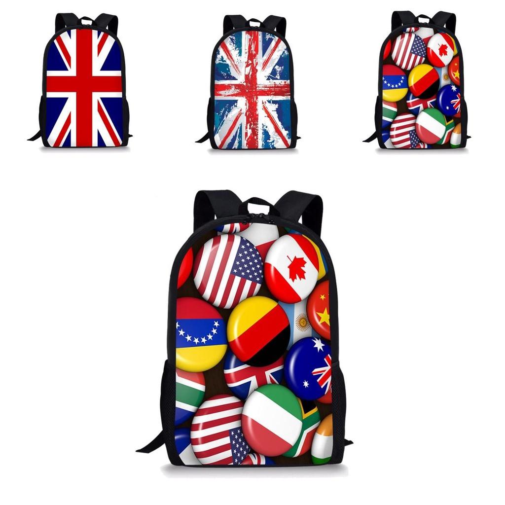 National Flag School Bags Durable And Fashionable Backpack For Students
