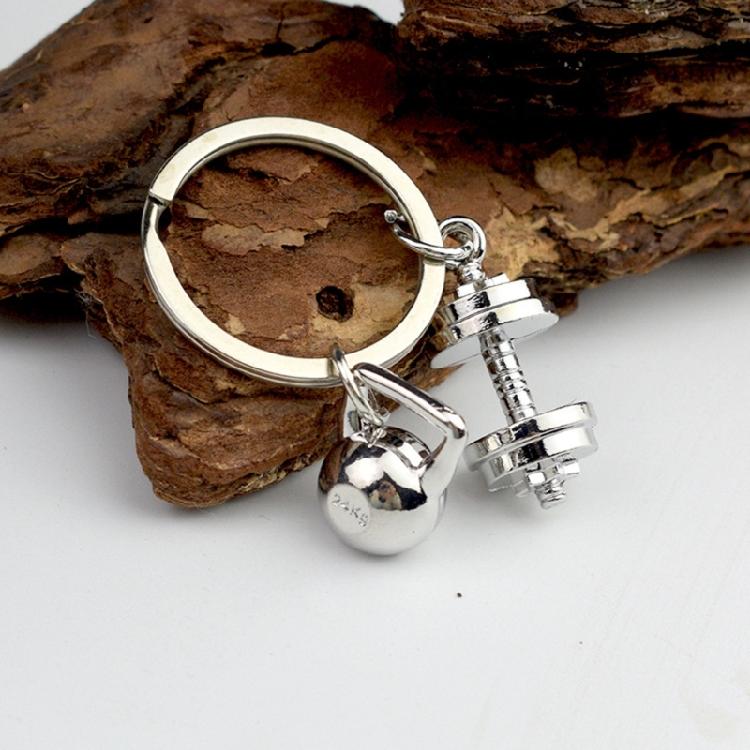 Ideal Present Dumbbell Keychain For Health Concerned Individuals Perfect For Partners Or Personal Motivation