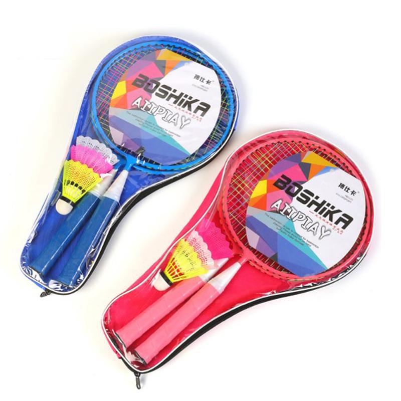 1 Pair Children Badminton Rackets Ball Set Sports Game Toy Kids Indoor Outdoor