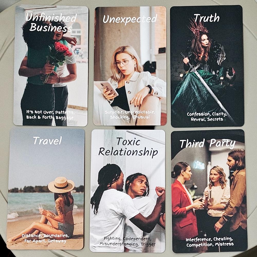 The Love Oracle Deck 10.3*6cm - 54 Modern Romance Cards for Soulmate & Twin Flame Guidance - Intuitive Relationship