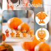 5Pcs Halloween Laughing Pumpkin Figure Resin Doll Decoration Versatile Standing Man Figurine