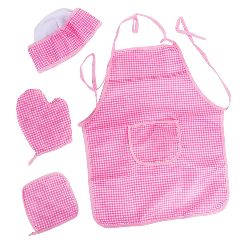 Apron And Hat Set with Oven Mitt - Culinary Play Costume