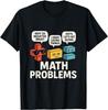Camiseta Unisex Divertida de Profesor de Matemáticas Símbolos Vuelta al Cole Niña Niño