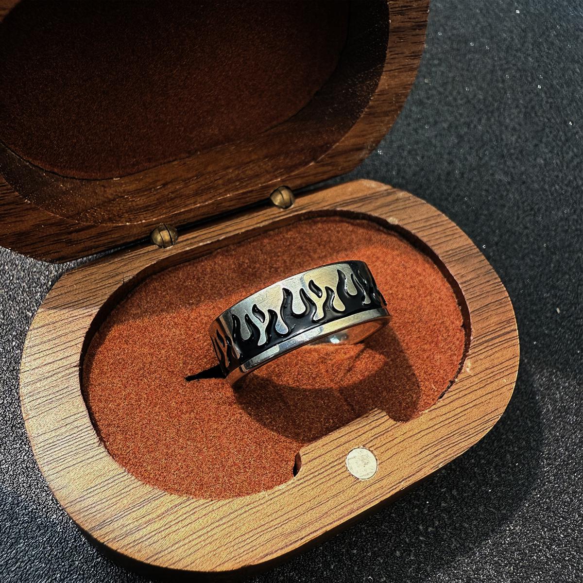 

Ретро Пламя Огонь Кольцо из нержавеющей стали для мужчин женщин Панк Готика Дерзкий Пара Циркон Рок Хип-хоп Аксессуары Унисекс Подарок 6