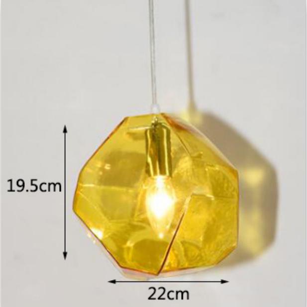 Moderne kreative unregelmäßige Glas Kronleuchter LED Küche Wohnzimmer Restaurant Bar Theke Hotel Loft Bekleidungsgeschäft Beleuchtung