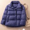 Fashion Short White Down Bread Keep Warm Women Down Jackets Korean Thicken Lightweight Down Parkas