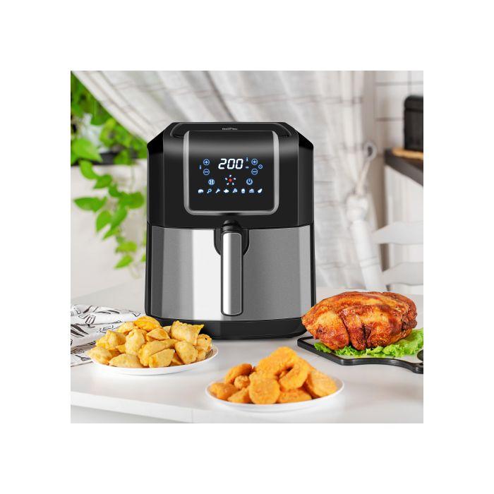 Heißluftfritteuse, 6,5 Liter, 1700 Watt, mit 8 Menüs, Antihaftkorb, 36,5 x 29 x 33,8 cm