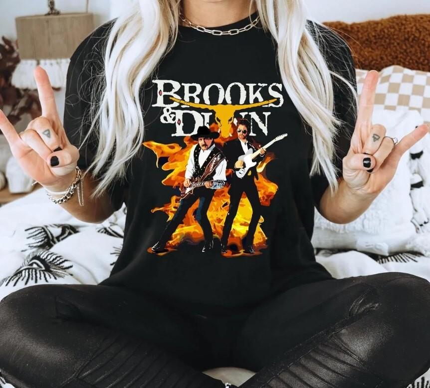 Brooks And Dunn Shirt Country Fan Merchandise Classic Country Band Tee XL