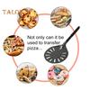 6-Inch Round Pizza Turning Peel Long Handle Non-stick Lightweight Perforated Anodized Aluminum Alloy Homemade Pizza Turner Spinner Spatula Kitchen