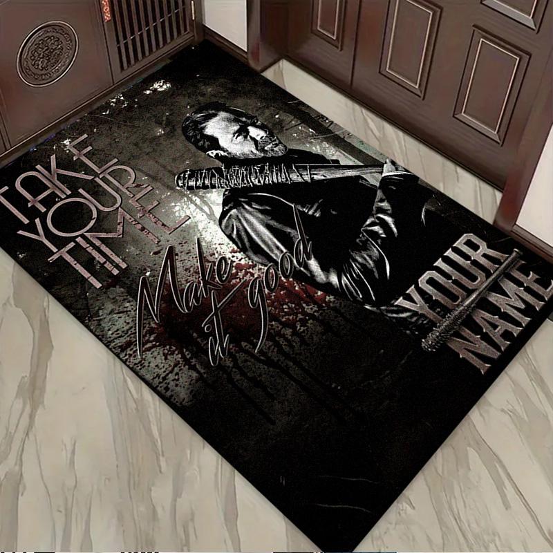 Name Custom Negan The Walking Dead Carpet Rug for Living Room Bedroom Home Sofa Decoration,Kids Play Non-slip Floor Mat