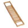 Bamboo Bathtub Tray Simple Durable Bathtub Rack Book Wine Holder for Home Bathroom