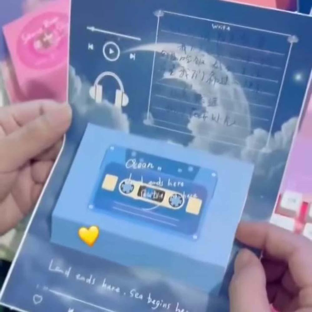 30 Seconds Recorder Greetings Card Button Batteries Confession of Love Artifact  Couple