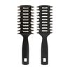 Boar Bristle Detangling Hair Brush Anti Static Wood Handle Hollow Out Quick Dry for Thick Curly Hair Salon Home Use