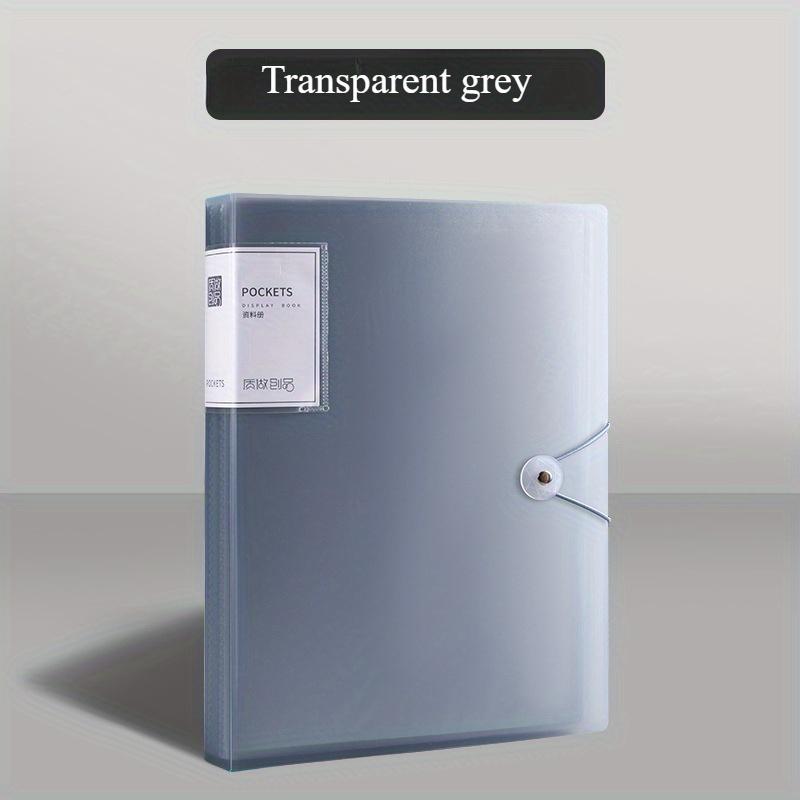 1 Packung, A4 Dokumentenorganisator mit 60 transparenten Fächern - Mehrschichtige Büro- und Schulablage Mappe Schreibtischorganisator Ordner