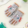 Add Fleece In Autumn and Winter Olympic Fleece Primary School Students Cycling Skin Friendly Outdoor Warm and Cold Proof Cute Gloves