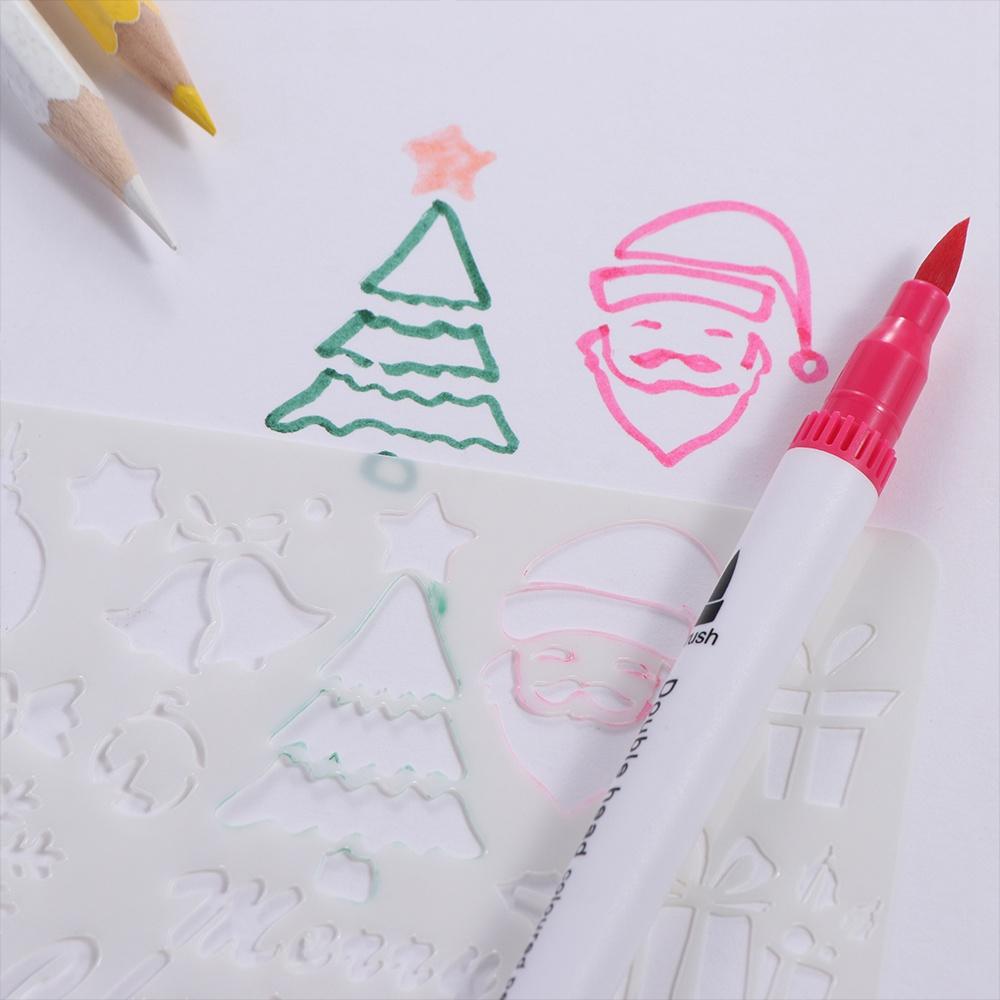 Decorative Hollowed Stencils Kit DIY Crafts Tool DIY Layering Stencils Graffiti Templates  Stamping