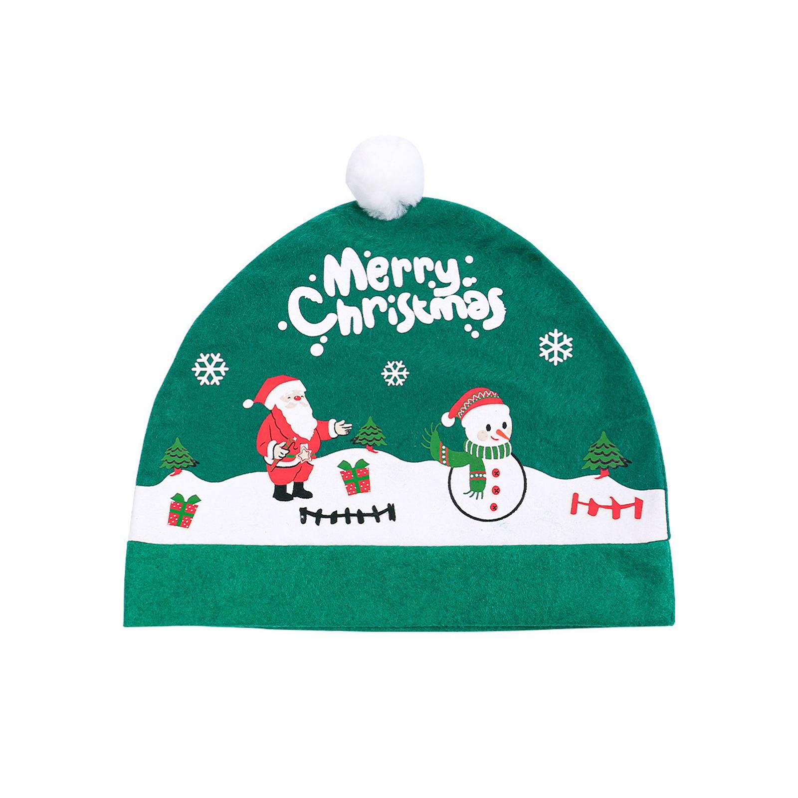 

Claus Hat For Car Seat Christmas Car Decor Interior Accessories Head Rest Cover Protector Universal For Most Car Headrests Dustroof Cover One Size